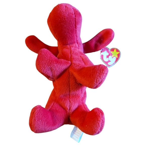 Vtg 96 Ty Beanie Baby Rover Red Dog RARE COLLECTABLE P.V.C. Pellets - Picture 5 of 10